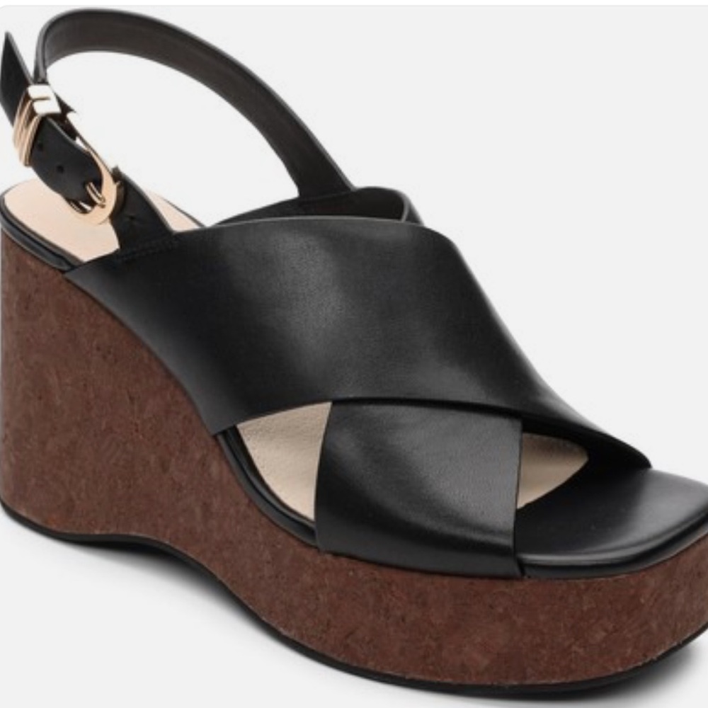 SANCTUARY
Norah 89MM Leather Wedge Sandals